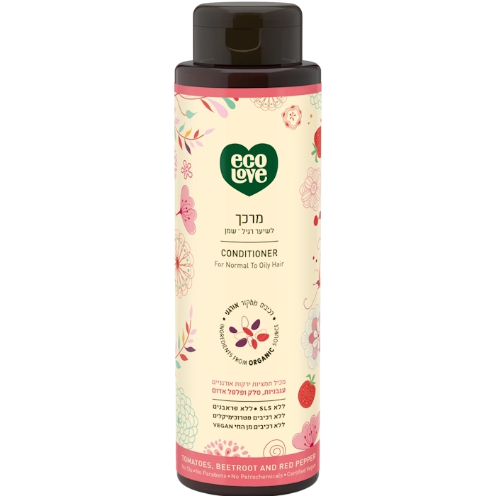 מרכך לשיער רגיל-שמן הסדרה האדומה, 500 מ"ל, אקו לאב