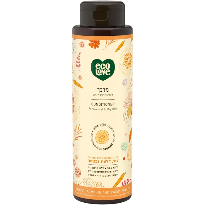 מרכך לשיער רגיל עד יבש הסדרה הכתומה, 500 מ"ל, אקו לאב