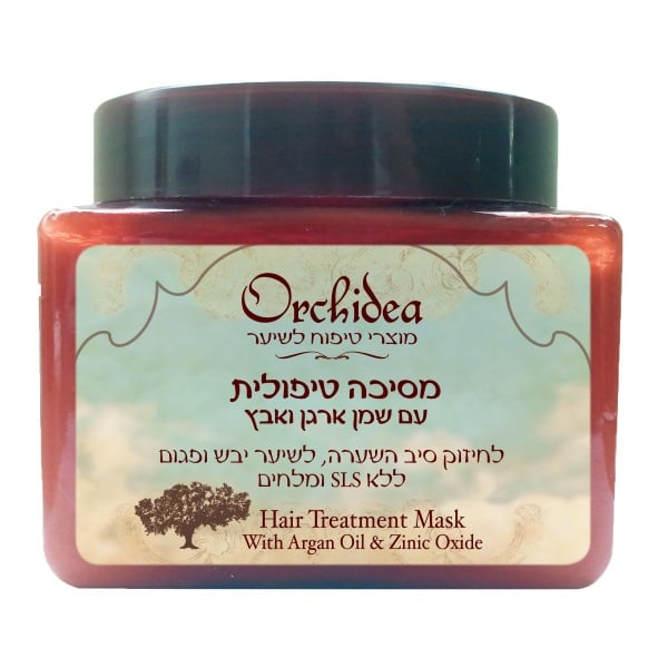 מסכה טיפולית עם שמן ארגן ואבץ 500 מ"ל - אורכידאה