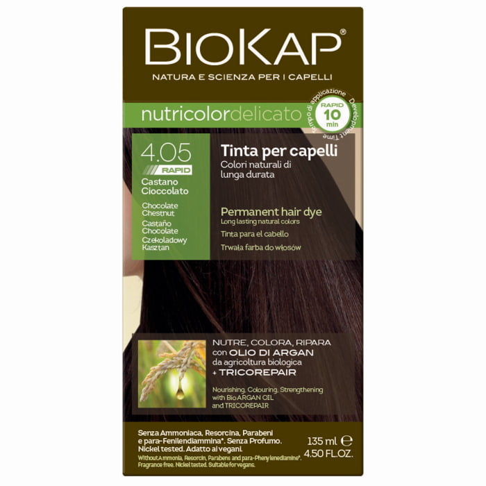 ביוקאפ – צבע שיער שוקולד ערמונים 4.05 135 מ״ל BioKap