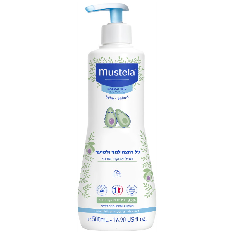 ג'ל רחצה לגוף ולשיער 500 מ"ל - מוסטלה