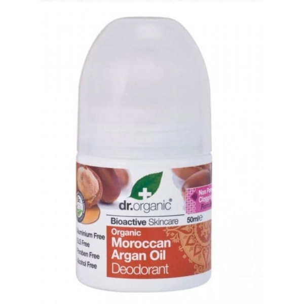 דיאודורנט בתוספת שמן מרוקאי 50 מ"ל ד"ר אורגניק Dr. organic