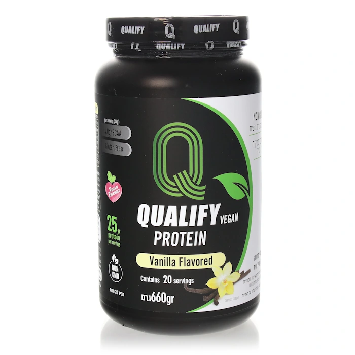 אבקת חלבון טבעוניתאבקת חלבון טבעונית בטעם וניל - 660 גרם